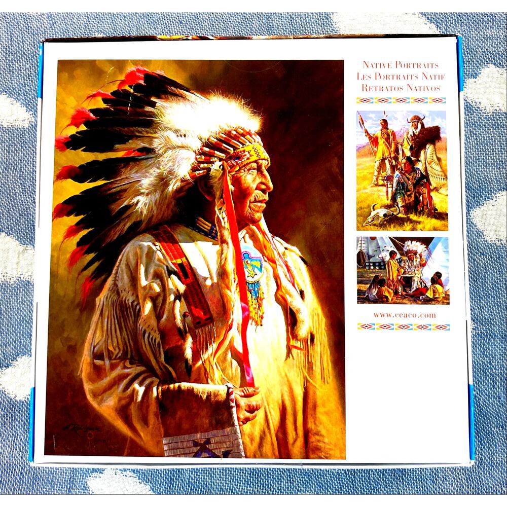 Native American Portraits Ceaco Puzzle New in Sealed Box